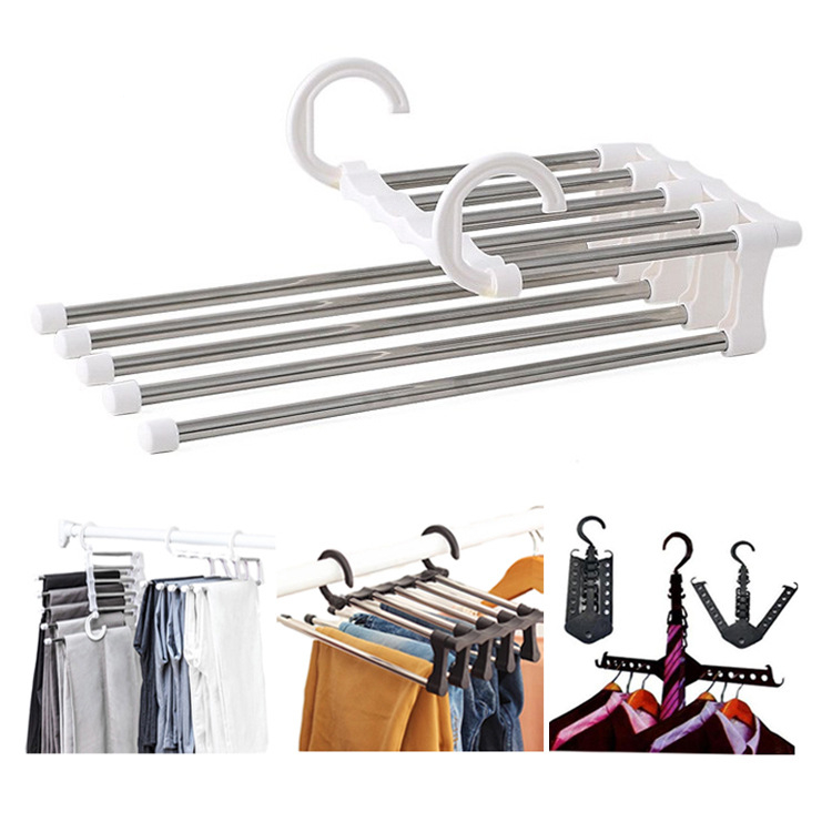 Foldable trousers rack